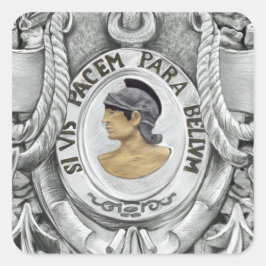 SI VIS PACEM PARA BELLUM スクエアシール