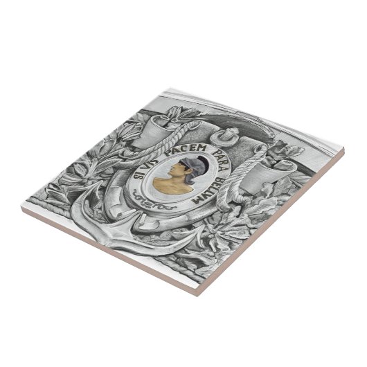 SI VIS PACEM PARA BELLUM タイル (側面)