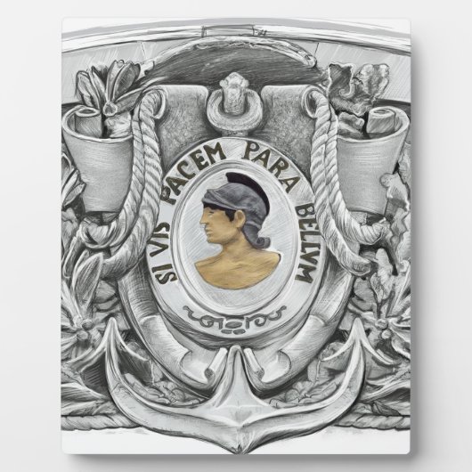 SI VIS PACEM PARA BELLUM フォトプラーク (正面)