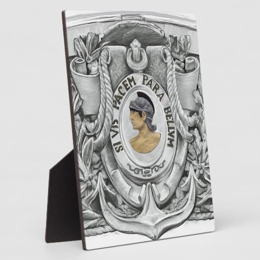 SI VIS PACEM PARA BELLUM フォトプラーク (側面)