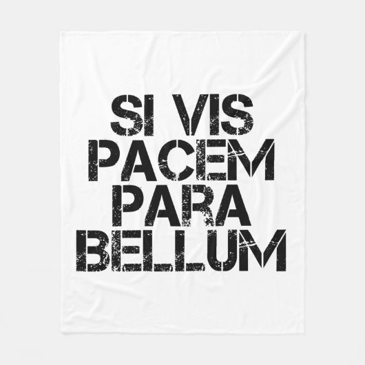 Si Vis Pacem Para Bellum フリースブランケット (正面)
