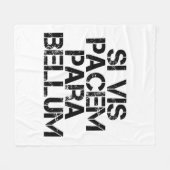 Si Vis Pacem Para Bellum フリースブランケット (正面(横))