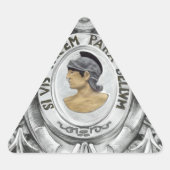 SI VIS PACEM PARA BELLUM 三角形シール (正面)