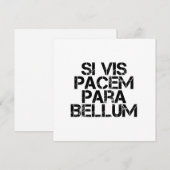 Si Vis Pacem Para Bellum 招待状 (正面/裏面)