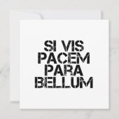 Si Vis Pacem Para Bellum 招待状 (正面)