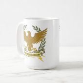 Si Vis Pacem, Para Bellum.. Eagle and lightning コーヒーマグカップ (正面左)