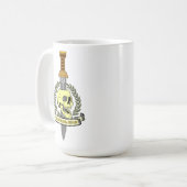 Si Vis Pacem, Para Bellum.. Skull コーヒーマグカップ (正面左)