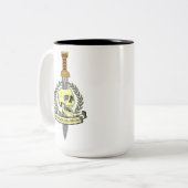 Si Vis Pacem, Para Bellum.. Skull ツートーンマグカップ (正面左)