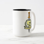 Si Vis Pacem, Para Bellum.. Skull ツートーンマグカップ (正面右)