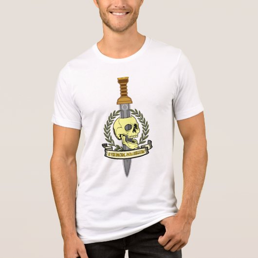 Si Vis Pacem, Para Bellum.. Skull トライブレンドＴシャツ (正面)