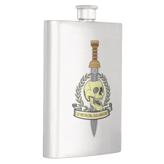 Si Vis Pacem, Para Bellum.. Skull フラスク (右)
