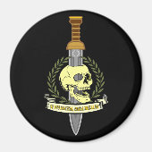 Si Vis Pacem, Para Bellum.. Skull マグネット (正面)