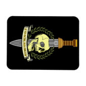 Si Vis Pacem, Para Bellum.. Skull マグネット (横)