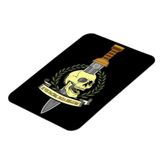 Si Vis Pacem, Para Bellum.. Skull マグネット (左側)