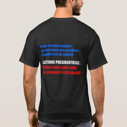Si vous repondez NON a la question Ne votez pas M Tシャツ (裏面)