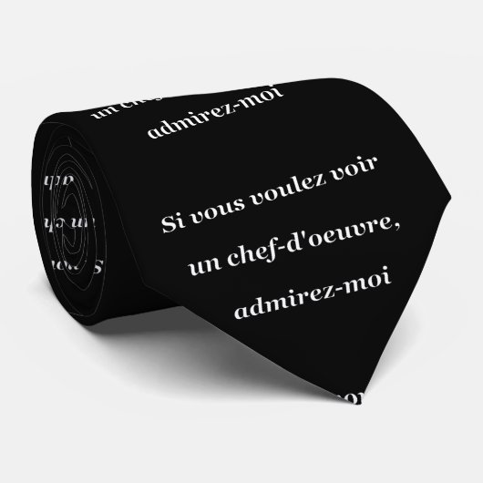 Si vous voulez voir un chef-d'oeuvre, admirez-moi ネクタイ (ロール)