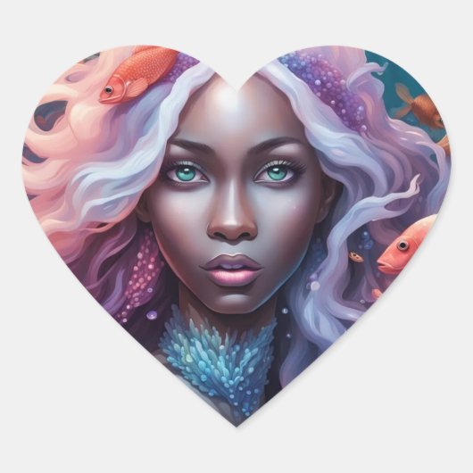 Sia Mia – マーメイドシリーズアートコレクション スクエアシール (正面)