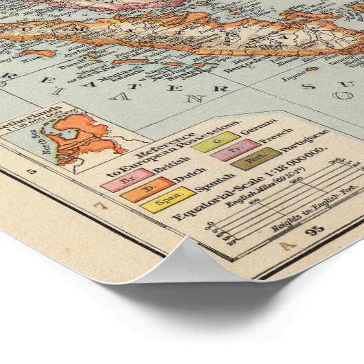 Siam, Malay Archipelago ポスター (角)