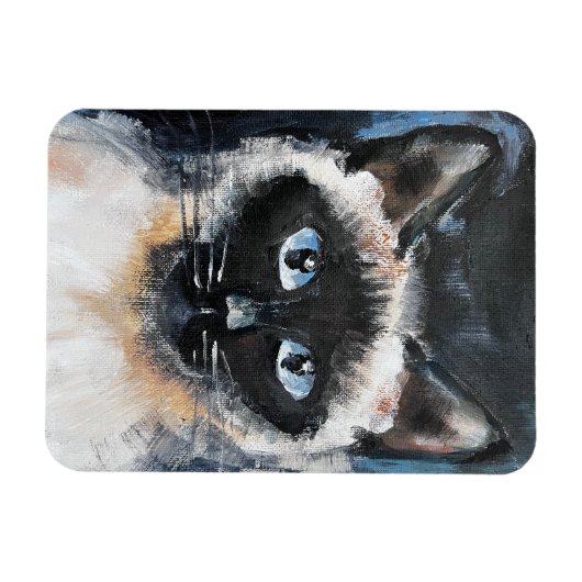Siamese cat マグネット (横)