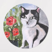 Siamese cat ラベル (デザイン2)