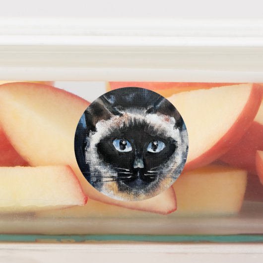 Siamese cat ラベル (貼付)