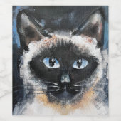 Siamese cat ワインラベル (シングルラベル)
