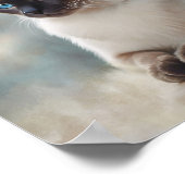 Siamese Cat 749デジタルアート ポスター (角)