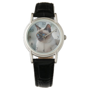 Siamese Cat 749デジタルアート 腕時計