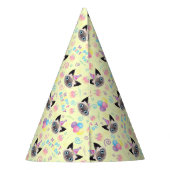 Siamese Cat Birthday Party Hat Yellow パーティーハット (裏面)