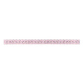 Siamese Cat Birthday Satin Ribbon in Pink サテンリボン (正面)