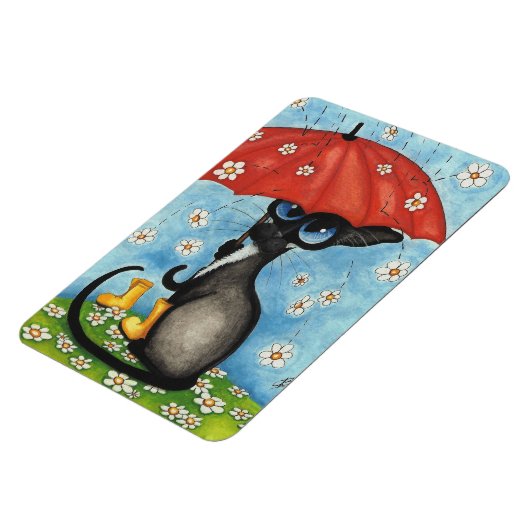 Siamese Cat by BiHrLe Magnet マグネット (左側)