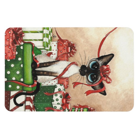 Siamese Cat by BiHrLe Magnet マグネット (横)