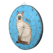 Siamese cat cartoon illustration ダーツボード (正面右)
