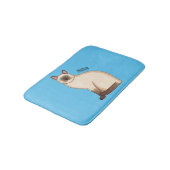 Siamese cat cartoon illustration  バスマット (アングル)