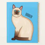 Siamese cat cartoon illustration プランナー手帳 (裏面)