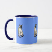 Siamese Cat Cartoon Kids Gift Mug マグカップ (左)