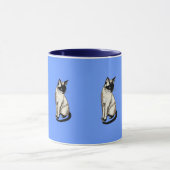 Siamese Cat Cartoon Kids Gift Mug マグカップ (中央)
