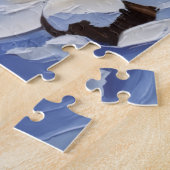 Siamese Cat Christmas Boat Holiday ジグソーパズル (側面)