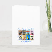 Siamese Cat Christmas Gift Greeting by Bihrle カード (裏面)