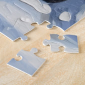 Siamese Cat Christmas Red Truck Holiday ジグソーパズル (側面)