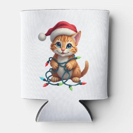 Siamese Cat Christmas V-Neck (3) 缶クーラー (正面)