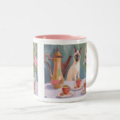 Siamese Cat Coffee or Tea Time Mug ツートーンマグカップ (正面右)