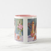 Siamese Cat Coffee or Tea Time Mug ツートーンマグカップ (中央)