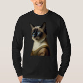 Siamese Cat Funny Masterpiece Tシャツ (正面)