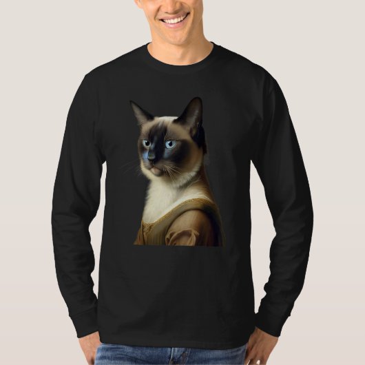 Siamese Cat Funny Masterpiece Tシャツ (正面)