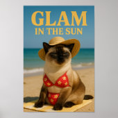 Siamese Cat is glam in the sun ポスター (正面)
