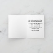 Siamese Cat is licking Ice cream  beach Party 招待状 (内部)