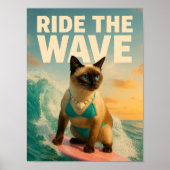 Siamese Cat is surfing  ポスター (正面)