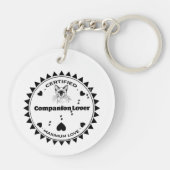 Siamese Cat Keychain – Elegant. Loyal. Loud. キーホルダー (裏面)