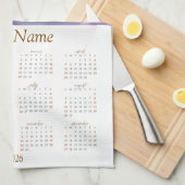 Siamese Cat Lovers 2026 Tea Towel Calendar  キッチンタオル (四つ折り)